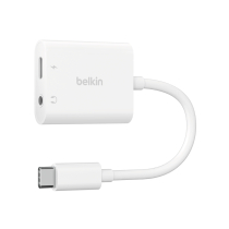 BELKIN Adattatore USB-C a Jack/USB-C (Bianco)