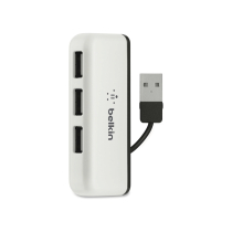 BELKIN Hub di Viaggio 4 Porte USB 2.0 (Bianco)