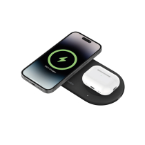 BELKIN Stazione di ricarica wireless 2-in-1 con Qi2 (15W) (Nero)
