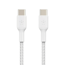 BELKIN Cavo intrecciato USB-C a USB-C 2m (Bianco)