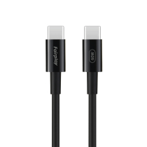 FAIRPLAY Cavo 60W USB-C a USB-C 2m (Nero)