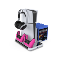 DOBE Supporto RGB Multifunzione 3in1 PS5/PS5 Slim