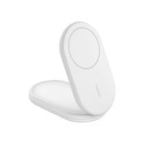 BELKIN Supporto di Ricarica Magnetica Qi2 (15W) (Bianco) (Con alimentatore)