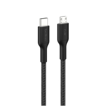 BELKIN Cavo Intrecciato PCR USB-C a Micro-USB 2.0 1m (Nero)