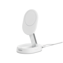 BELKIN Supporto di ricarica magnetico Qi2 e pieghevole (15 W) (Bianco)