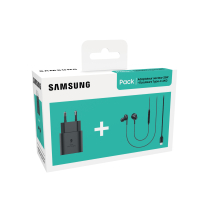 SAMSUNG Pack Caricatore 25W USB-C + FAIRPLAY cuffie USB-C