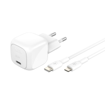 BELKIN Caricatore da Parete 30W + Cavo USB-C a Lightning 1m (Bianco)