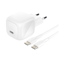 BELKIN Caricatore da Parete 45W + Cavo USB-C a USB-C 1m (PVC) (Bianco)