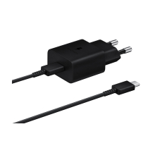 SAMSUNG Kit Caricatore 15W + Cavo USB-C (Nero)
