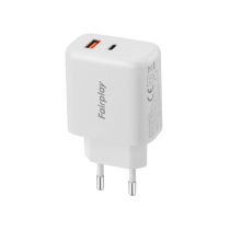 FAIRPLAY Caricatore 45W (USB-A + USB-C) (Bianco)