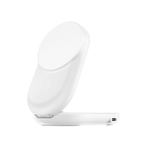 BELKIN Station de Ricarica Magnetica 2-in-1 Qi2 (25W) (Bianco)