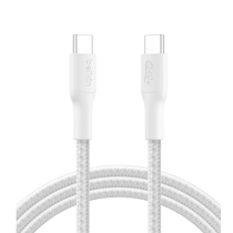 BELKIN Cavo Intrecciato PCR USB-C a USB-C 240W 2.0 2m (Bianco)